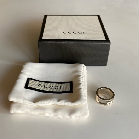 Authentic Gucci Icon Silver Pinkie Ring - Picture 1 of 7